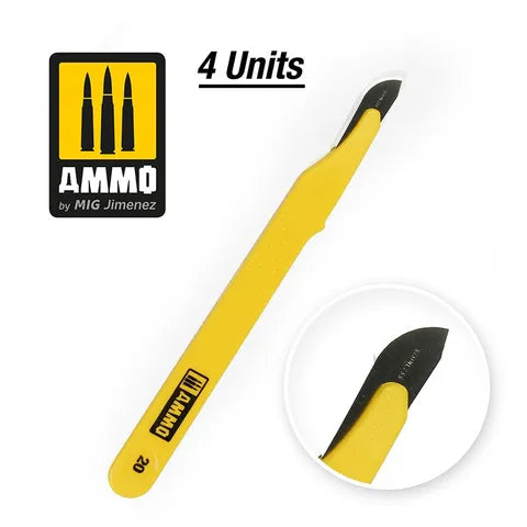 Ammo Paint, Standard Blade Curved Large4 pcs