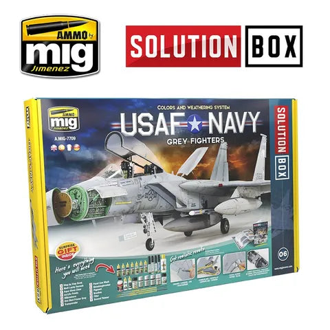 Ammo Paint, Usaf Navy Grey Fighters Solution Box