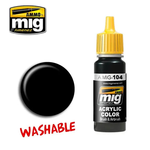 Ammo Paint, Washable Black 17ml