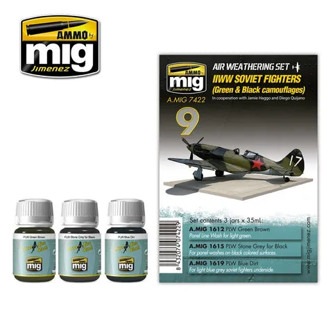 Ammo Paint, Ww Soviet Airplanes (Green & Black Camouflages) Set