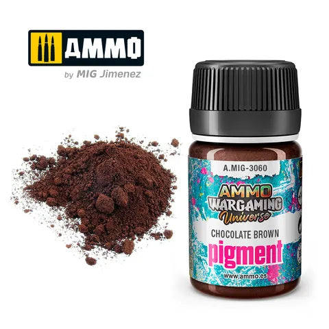Ammo Pigment War Gaming Chocolate Brown 35ml