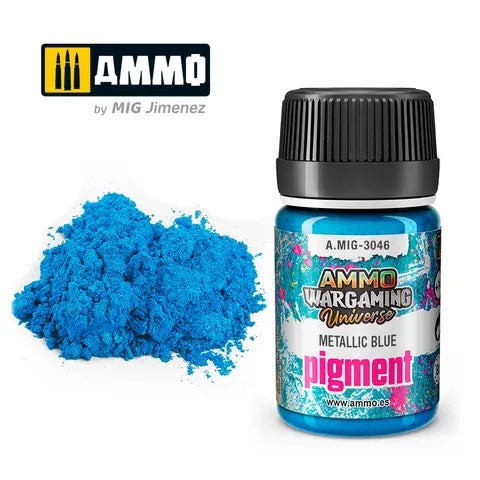 Ammo Pigment War Gaming Metallic Blue 35ml