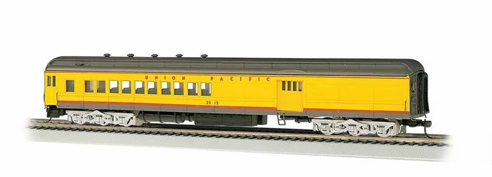 BACHMANN UNION PACIFIC #2512 4 WINDOW DOOR ( YEL/GREY ) 72' COMBINE