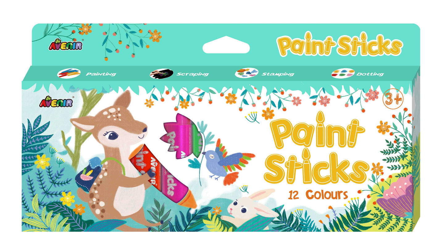 AVENIR - PAINT STICKS - 12 COLOURS