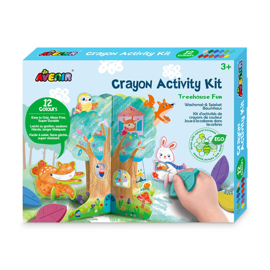 AVENIR - CRAYON ACTIVITY KIT - TREEHOUSE FUN