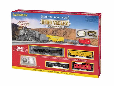 BACHMANN SET ECHO VALLEY EXPRESS WITH DIGITAL SOUND, HO SCALE