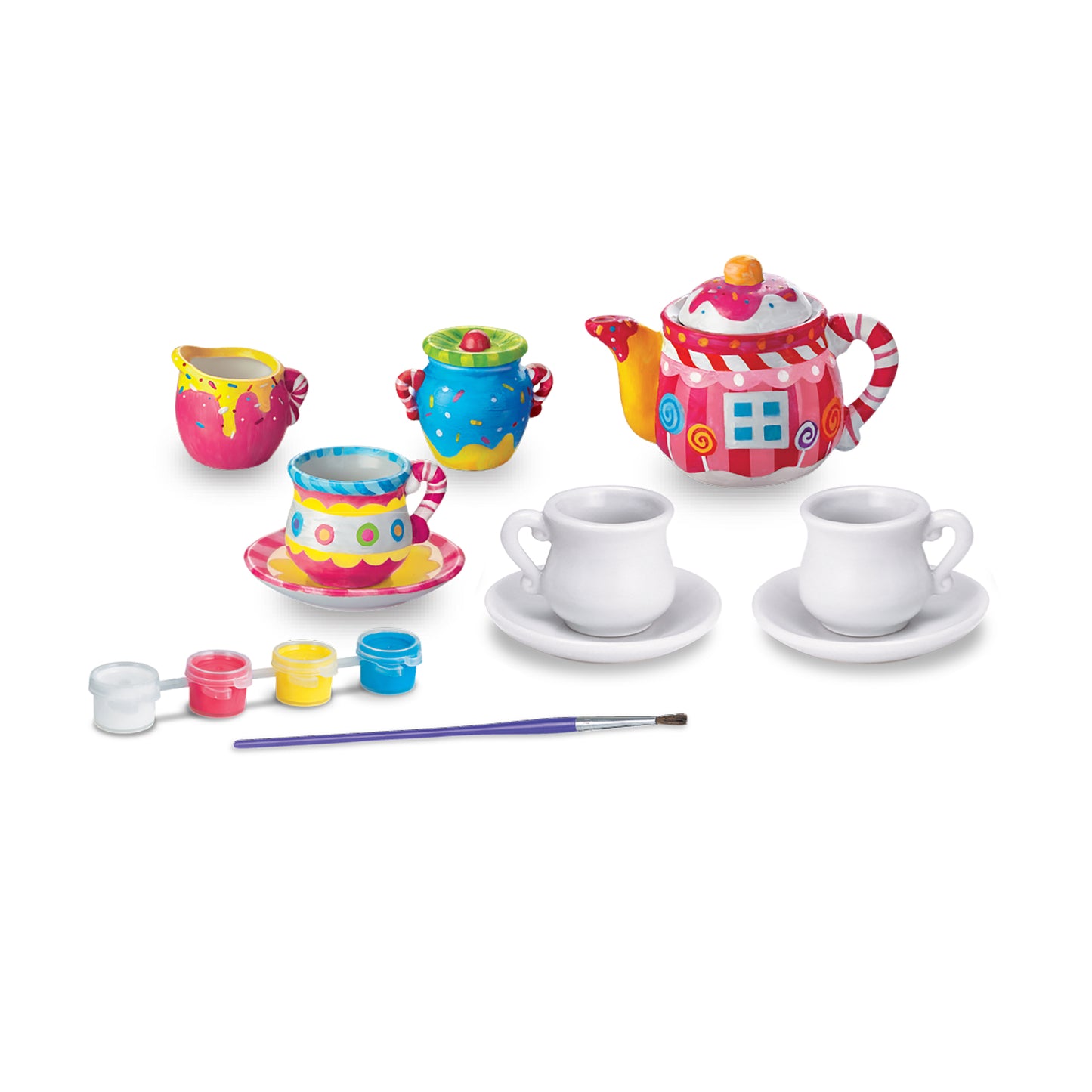 4M - CREATIVE CRAFT - PAINT YOUR OWN MINI TEA SET