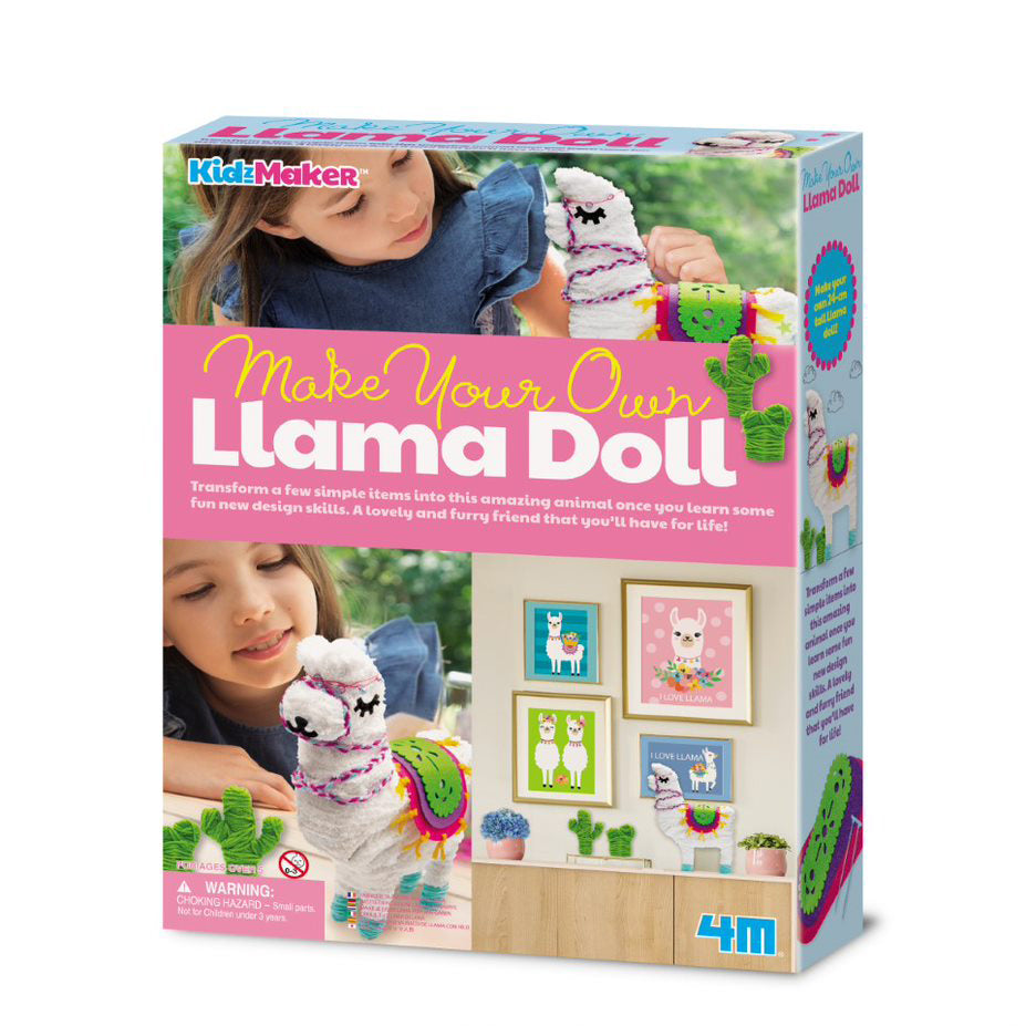 4M - KIDZMAKER - MAKE YOUR OWN LLAMA DOLL