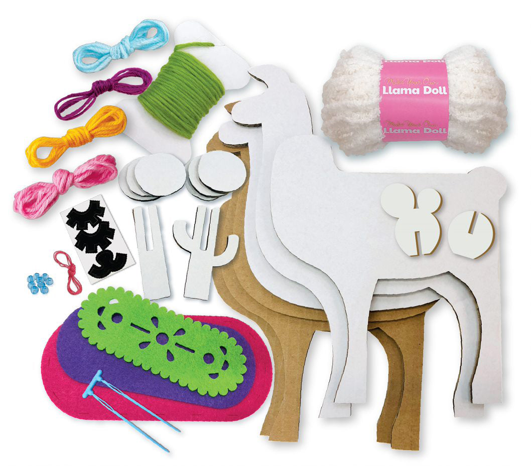 4M - KIDZMAKER - MAKE YOUR OWN LLAMA DOLL