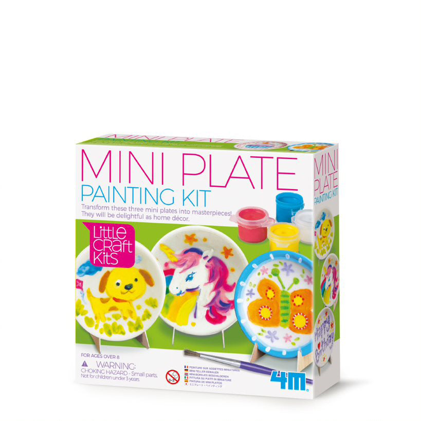 4M - LITTLE CRAFT - MINI PLATES PAINTING KIT