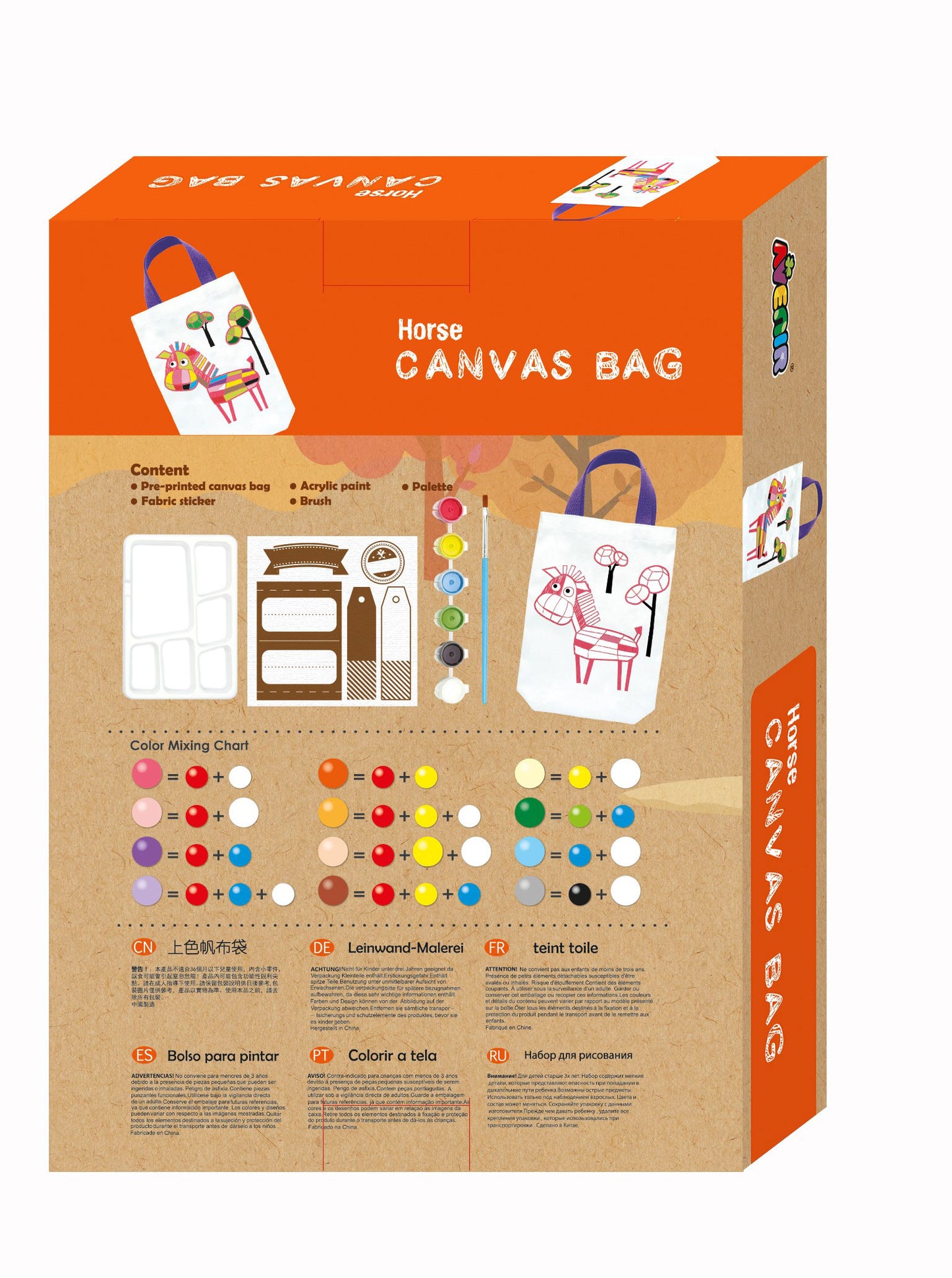 AVENIR - CANVAS BAG - HORSE