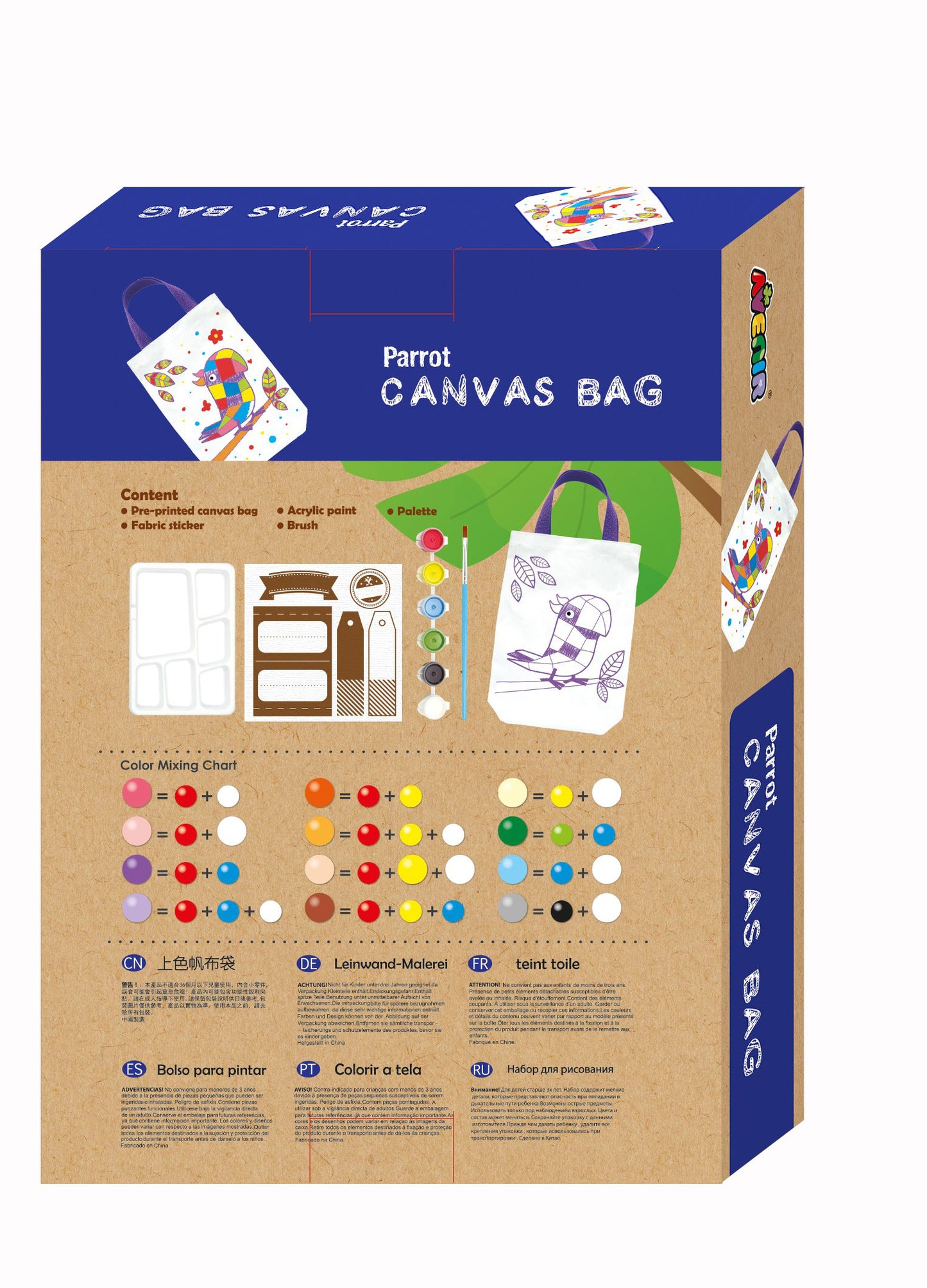 AVENIR - CANVAS BAG - PARROT