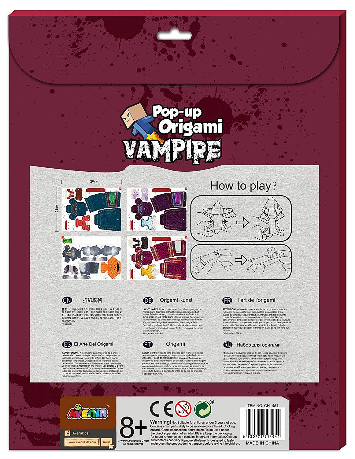 AVENIR - POP-UP ORIGAMI - VAMPIRE