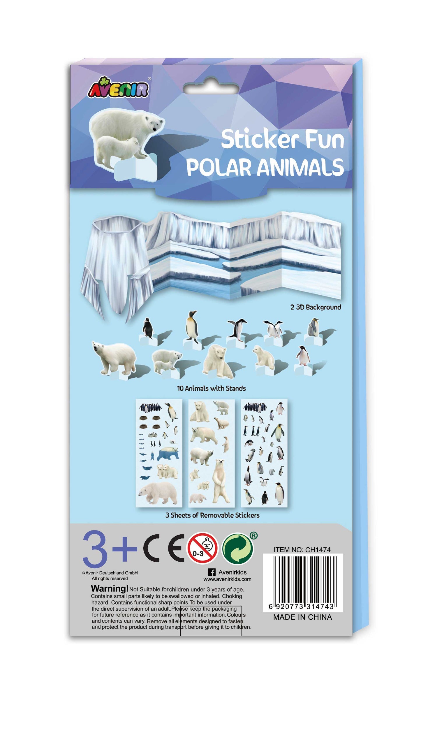 AVENIR - STICKER FUN - POLAR ANIMALS