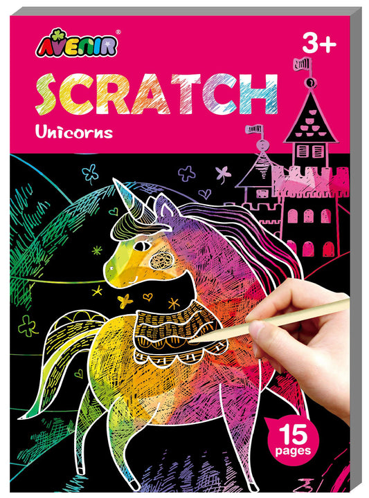 AVENIR - MINI SCRATCH BOOK - UNICORNS