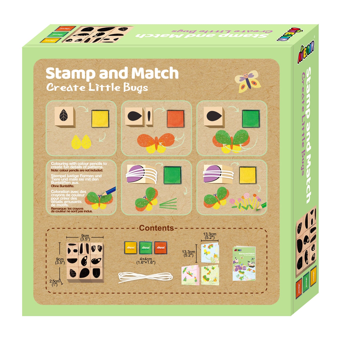 AVENIR - STAMP & MATCH - CREATE LITTLE BUGS