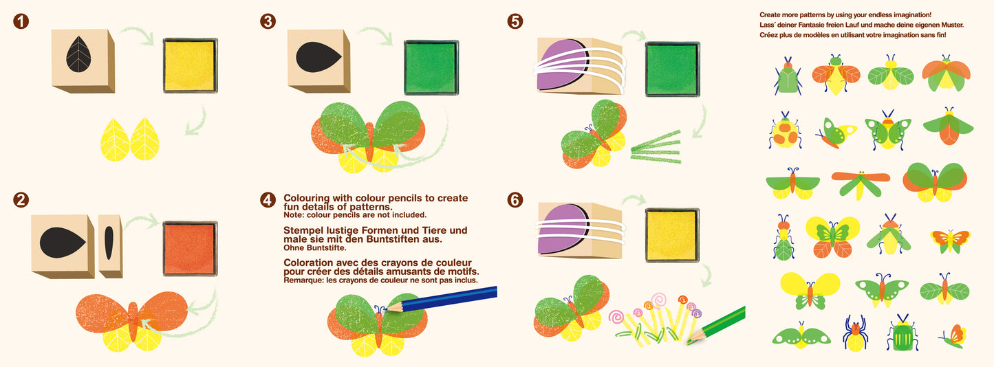 AVENIR - STAMP & MATCH - CREATE LITTLE BUGS