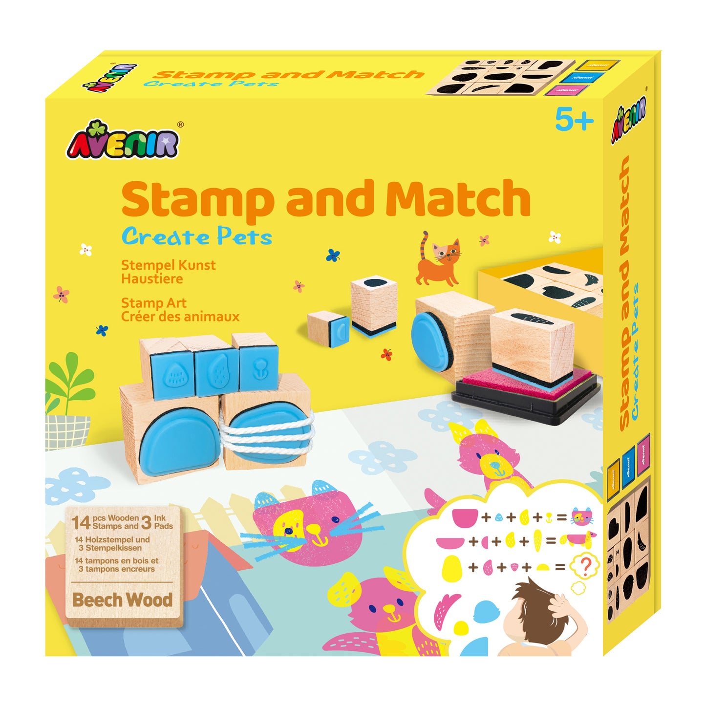 AVENIR - STAMP & MATCH - CREATE PETS