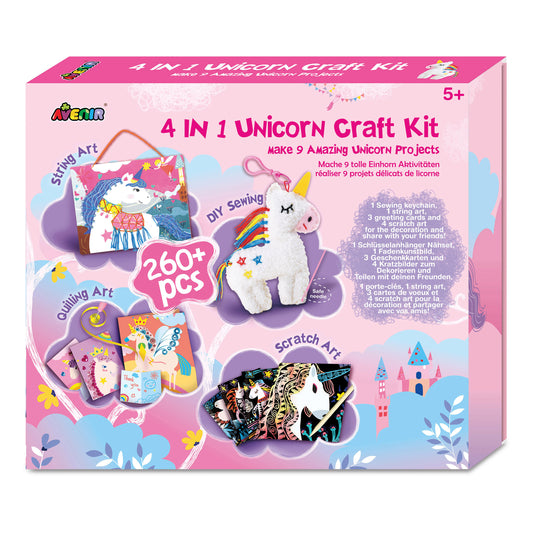 AVENIR - 4 IN 1 UNICORN CRAFT KIT