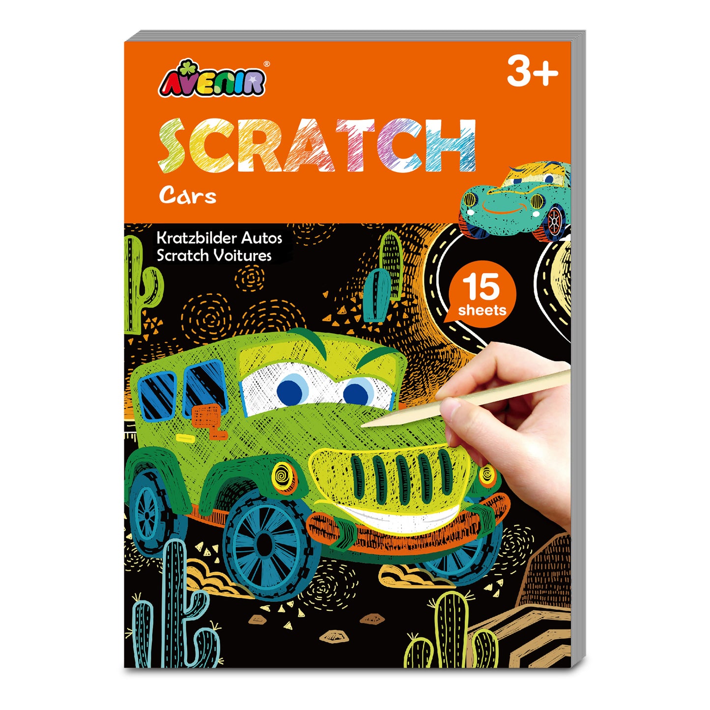 AVENIR - MINI SCRATCH BOOK - CARS