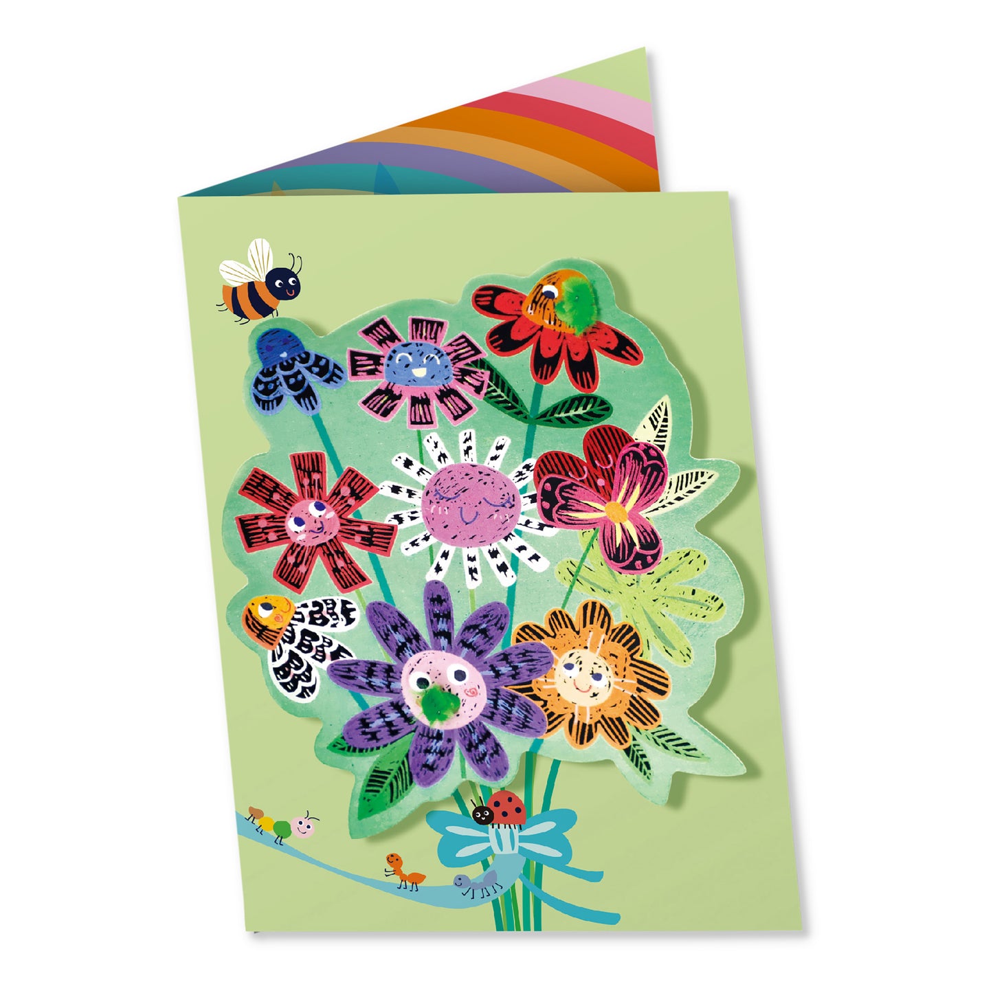 AVENIR - SCRATCH GREETING CARD - FLOWERS