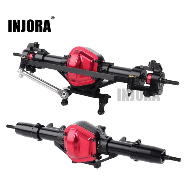 INJORA CNC Aluminum Front / Rear Axle for 1/10 RC Crawler Axial SCX10 (YQCQ-01)