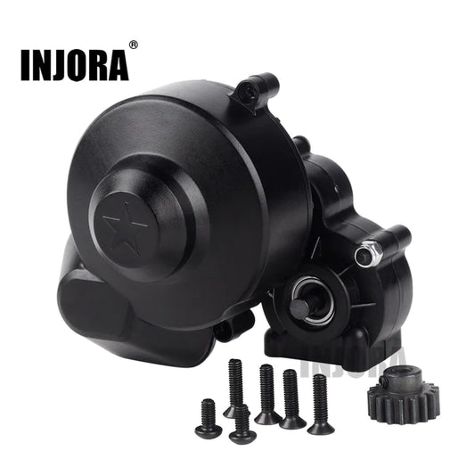 INJORA Plastic Complete Center Gearbox Transmission Box with Gear for Axial SCX10 & SCX10 II