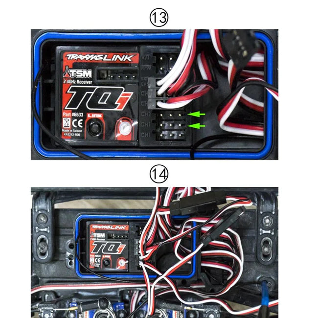 INJORA LED Light System Front & Rear Lamp Group for TRX-4 Bronco 82046-4