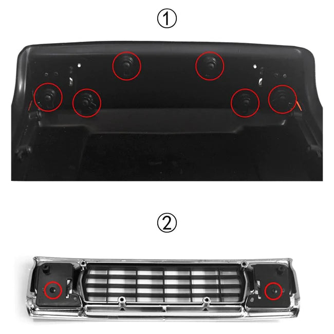 INJORA LED Light System Front & Rear Lamp Group for TRX-4 Bronco 82046-4