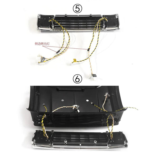 INJORA LED Light System Front & Rear Lamp Group for TRX-4 Bronco 82046-4