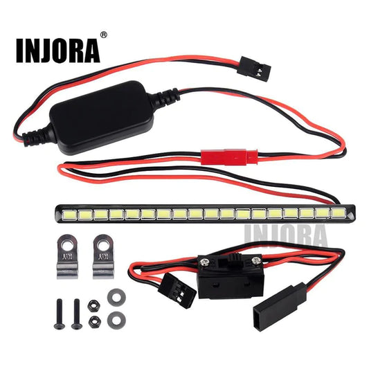 INJORA 125mm 18-light Super Bright LED Light Bar with Switch for 1/10 RC Car