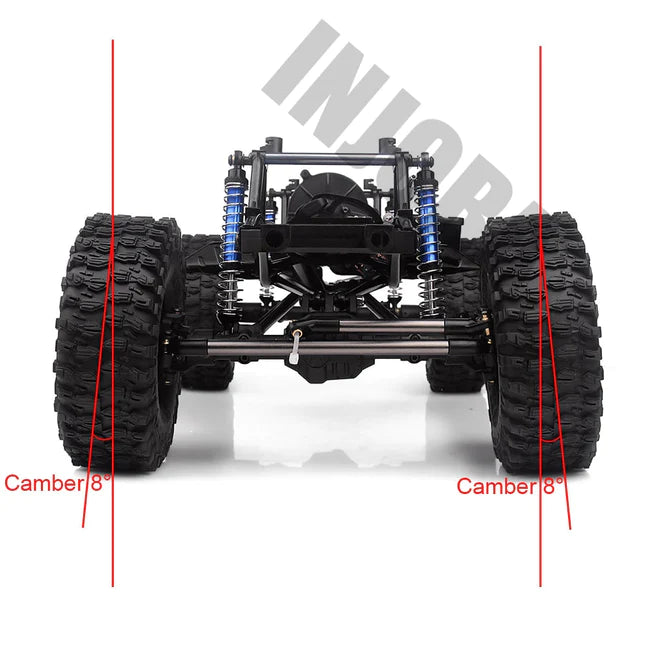 INJORA 313mm Wheelbase Assembled Frame Chassis for SCX10 II 90046