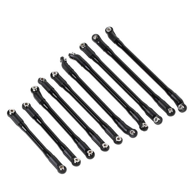 INJORA 10Pcs/Set 313mm Aluminium Links Set Plastic Rod Ends for Axial SCX10 II 90046