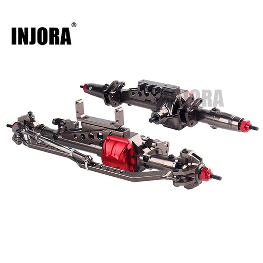 INJORA Complete Metal Front / Rear Axle for 1/10 RC Rock Crawler Axial Wraith (YQCQ-03)