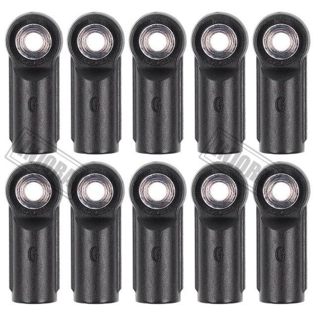 INJORA 10Pcs Plastic Rod End Link Balls for Axial SCX10 II 90046