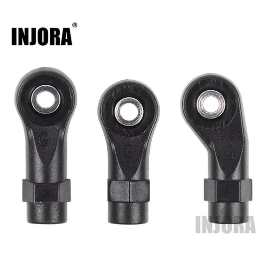 INJORA 10PCS Plastic Rod Ends Link Balls for Traxxas TRX-4