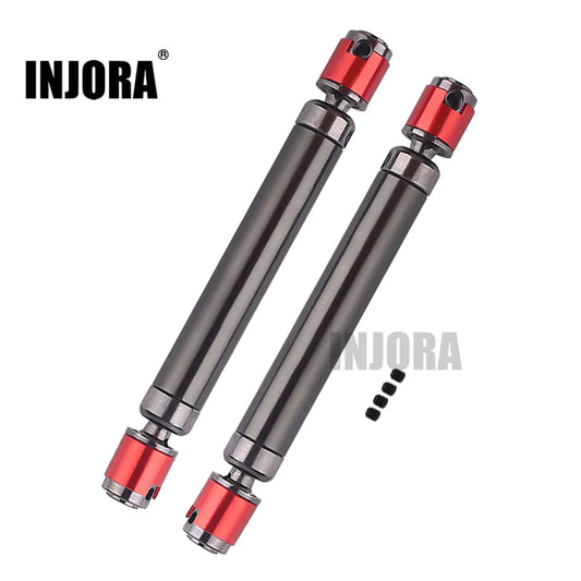 INJORA 2PCS Metal CVD Drive Shaft 110-150mm for 1/10 RC Rock Crawler