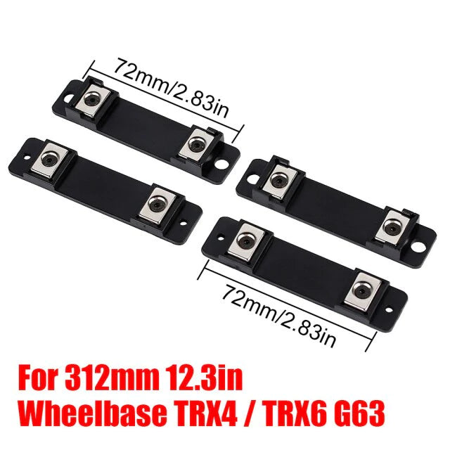 INJORA 4PCS Magnetic Shell Column Stand Body Post for TRX-4 G500 TRX-6 G63