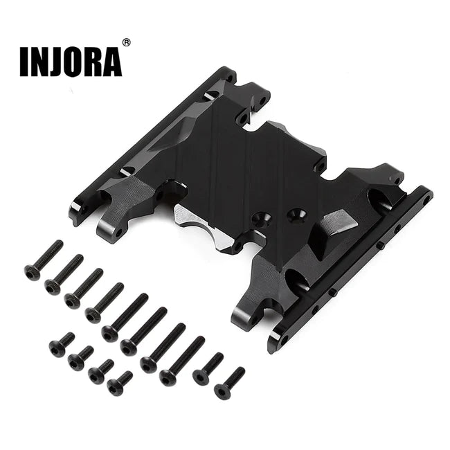 INJORA 1PCS Metal Double Speed Transmission Mount Gearbox Holder for Axial SCX10 II UMG10 4WD AXI90075