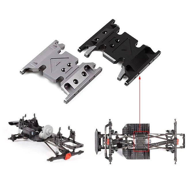 INJORA 1PCS Metal Gearbox Mount Transmission Holder for SCX10 II Jeep Cherokee