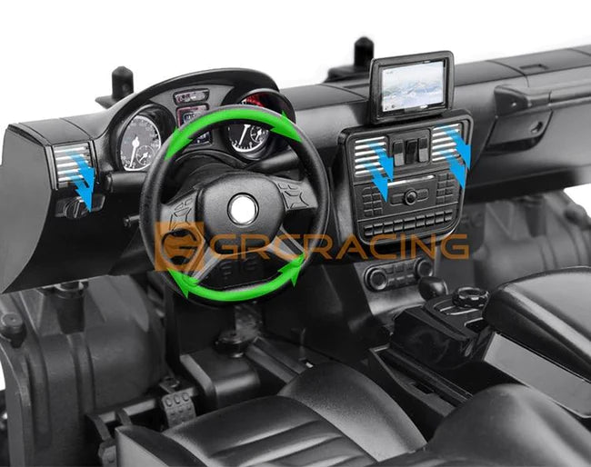 INJORA Black Interior Body Shell Cab Seat Kit for TRX4 G500 TRX6 G63