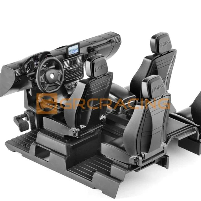 INJORA Black Interior Body Shell Cab Seat Kit for TRX4 G500 TRX6 G63