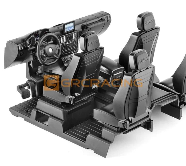 INJORA Black Interior Body Shell Cab Seat Kit for TRX4 G500 TRX6 G63