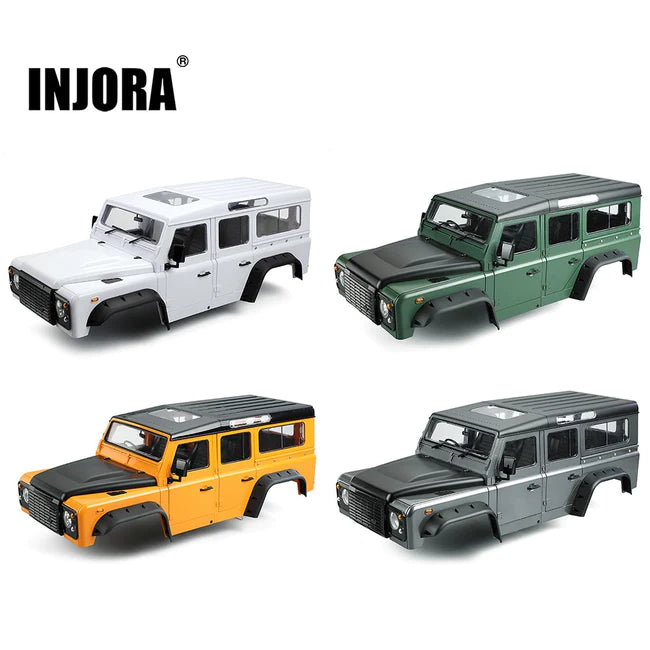 INJORA 313mm 12.3" Wheelbase D110 Defender Hard Body for TRX4 Axial SCX10 90046