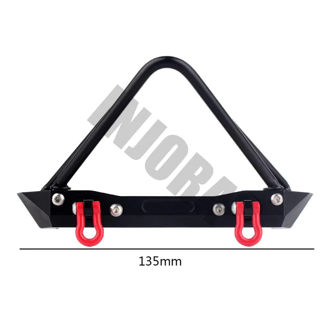 INJORA 135mm Metal Front Bumper with Winch Mount for SCX10 & SCX10 II