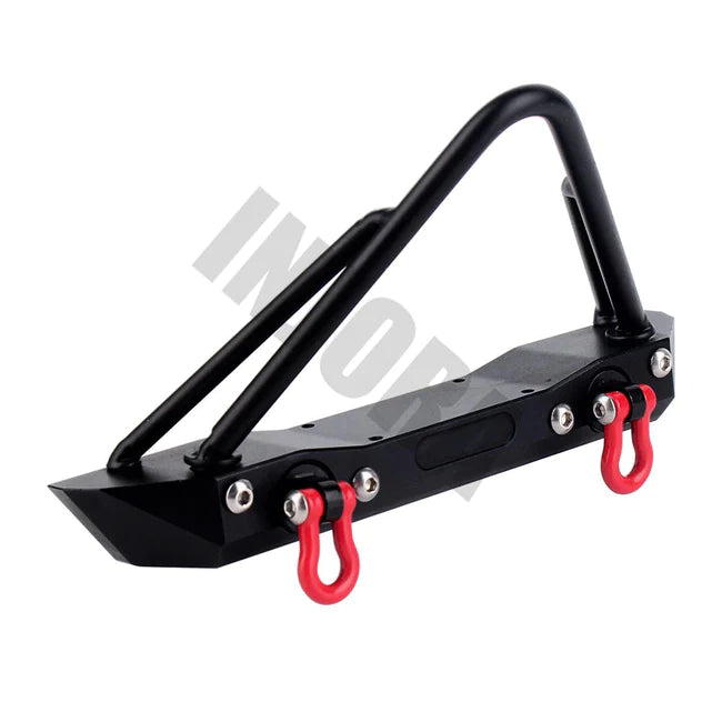 INJORA 135mm Metal Front Bumper with Winch Mount for SCX10 & SCX10 II