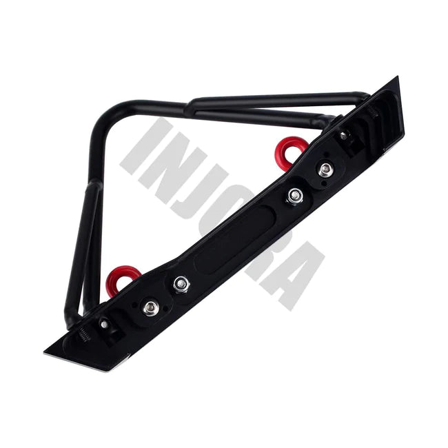 INJORA 135mm Metal Front Bumper with Winch Mount for SCX10 & SCX10 II