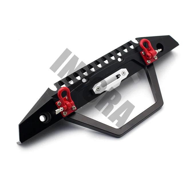 INJORA Metal Front Bumper with Lights for 1/10 RC Crawler SCX10 SCX10 II