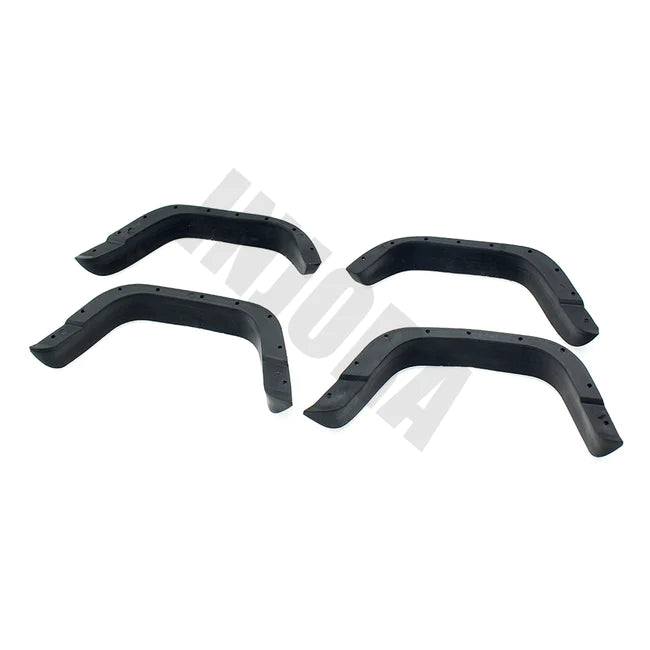 INJORA 4PCS Black Rubber Fender Flares for Axial SCX10 II Jeep Cherokee