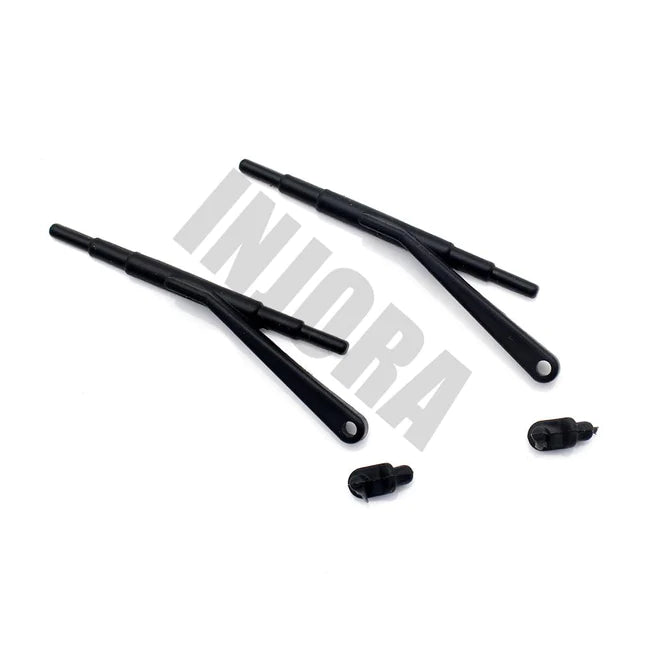 INJORA 3PCS Black Rubber Wipers for 1/10 Axial SCX10 II Jeep Cherokee